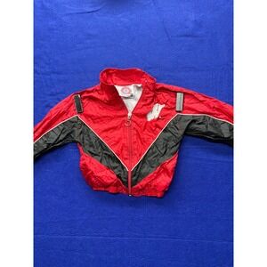 Mighty-Mac Windbreaker Jacket Toddler 18M Red Black Wisconsin Badgers